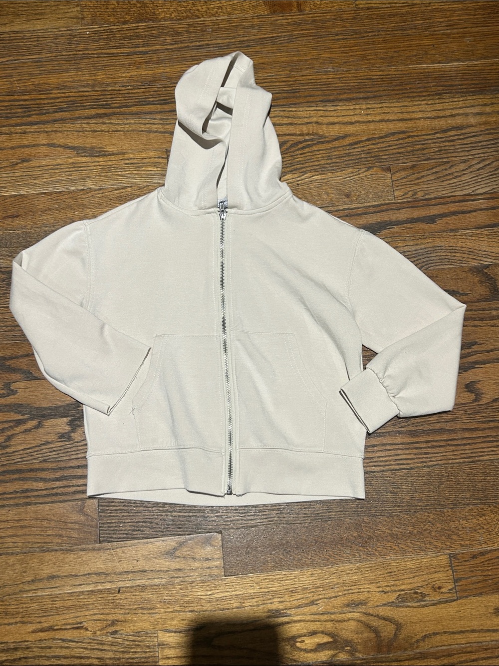 Olivia Kay Cream Zip-Up Hoodie Jacket